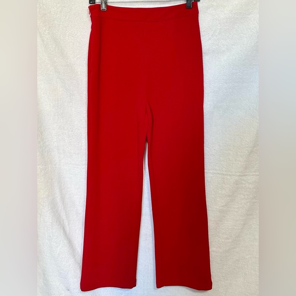 SHEIN Red Suit 👠 Shawl Collar Button Detail Blazer & Pants 6 Medium - Picture 4 of 6